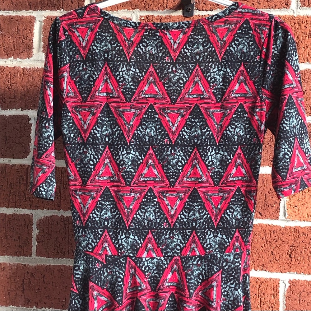 LuLaRoe Dress | Geometric Triangle Pattern | Size Small —#003 - Picture 4 of 9